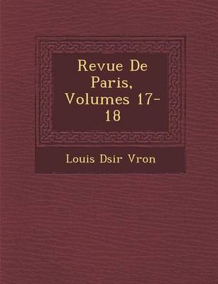 Book cover for Revue de Paris, Volumes 17-18