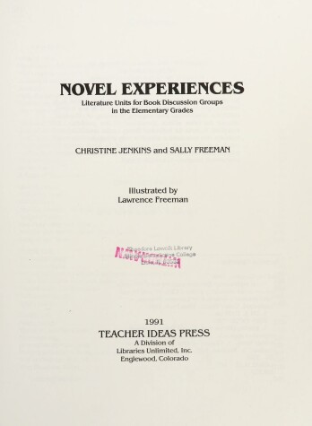 Book cover for Novel Experiences