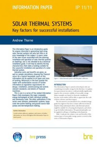 Cover of Solar Thermal Systems