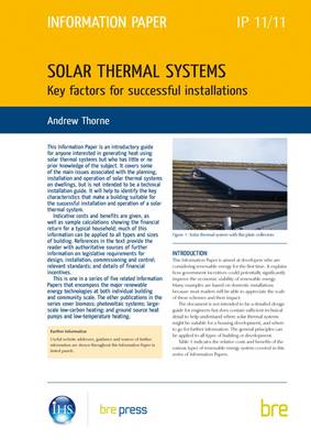 Book cover for Solar Thermal Systems