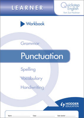 Book cover for Quickstep English Workbook Punctuation Learner Stage