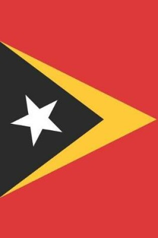 Cover of East Timor Flag Notebook - Timorese Flag Book - East Timor Travel Journal