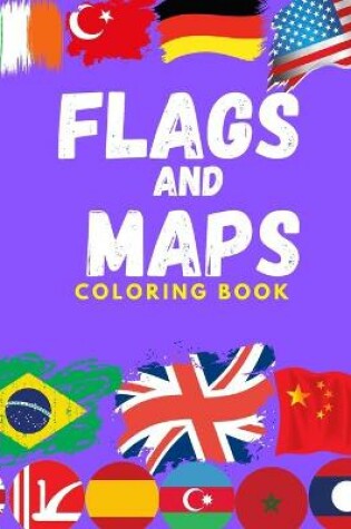 Cover of flags and maps coloring book