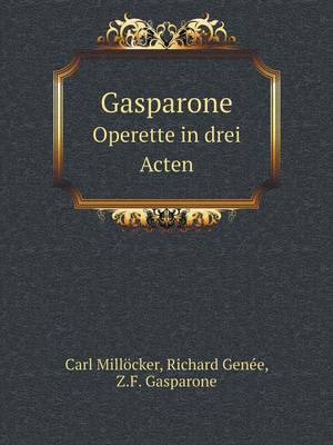 Book cover for Gasparone Operette in drei Acten
