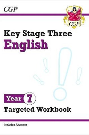 Cover of KS3 English Year 7 Targeted Workbook (with answers)