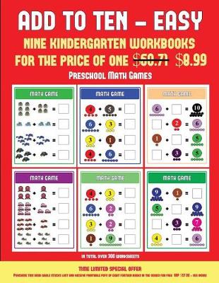 Book cover for Preschool Math Games (Add to Ten - Easy)