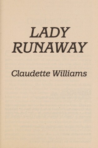 Cover of Lady Runaway