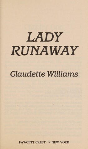 Book cover for Lady Runaway