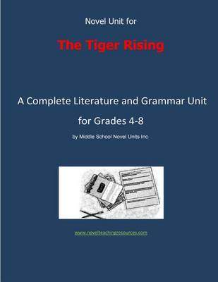 Book cover for Novel Unit for The Tiger Rising