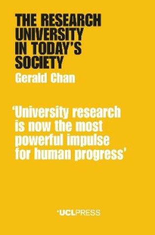 Cover of The Research University in Todays Society