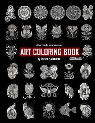 Book cover for Art Coloring Book Night Version