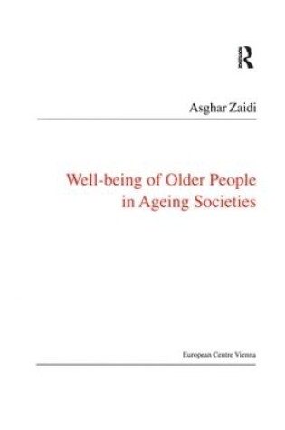 Cover of Well-Being of Older People in Ageing Societies