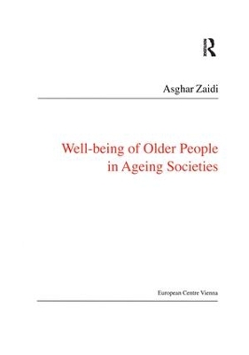 Cover of Well-Being of Older People in Ageing Societies