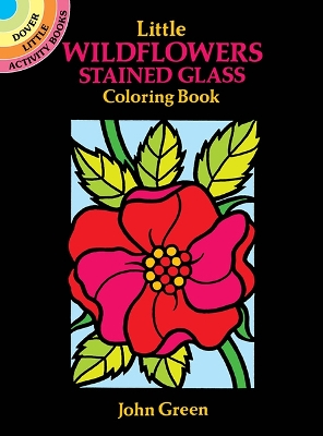 Cover of Little Wildflowers Stained Glass Colouring Book