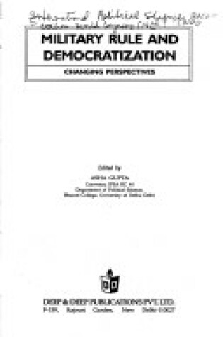 Cover of Military Rule and Democratization