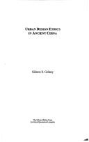 Cover of Urban Design Ethics in Ancient China