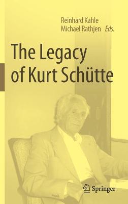 Book cover for The Legacy of Kurt Schutte