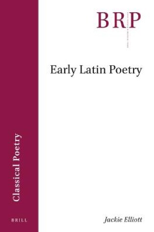 Cover of Early Latin Poetry