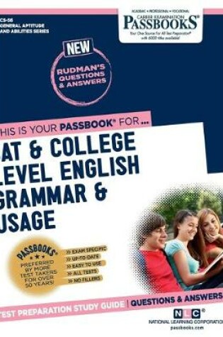 Cover of SAT & College Level English Grammar & Usage (CS-56)
