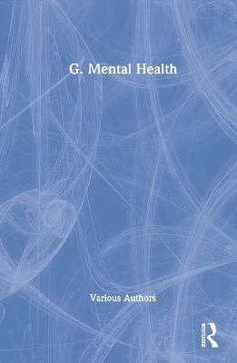 Book cover for G. Mental Health