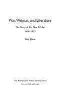 Cover of War, Weimar, and Literature