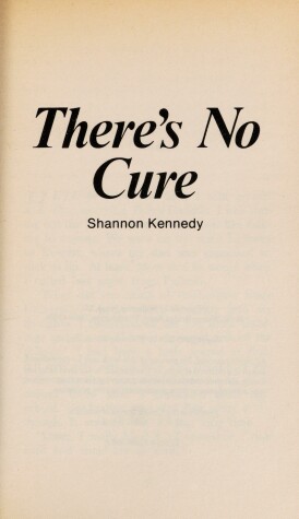 Book cover for There's No Cure