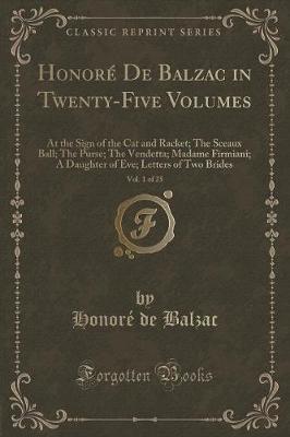 Book cover for Honoré de Balzac in Twenty-Five Volumes, Vol. 1 of 25