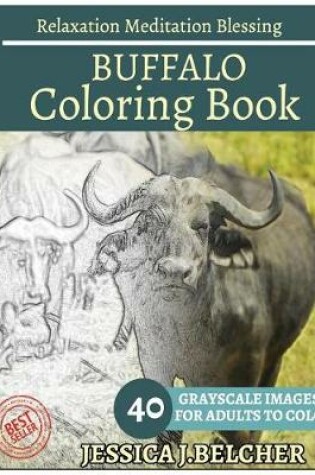 Cover of Buffalo Coloring Book for Adults Relaxation Meditation Blessing