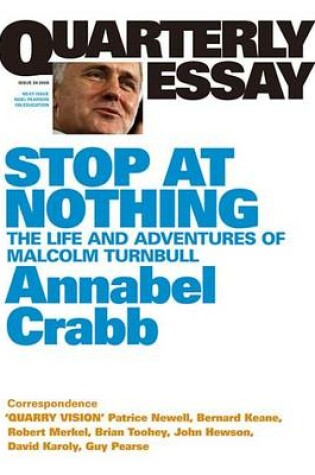 Cover of Quarterly Essay 34 Stop at Nothing