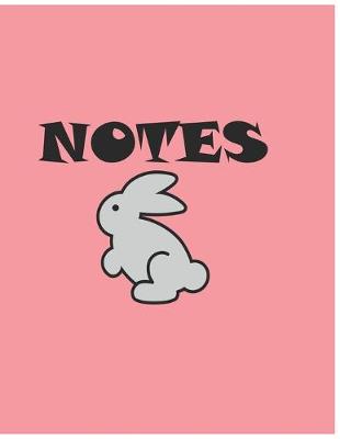 Book cover for Notebook White Rabbit - Large (8.5 x 11 inches) - 120 Pages, College Ruled