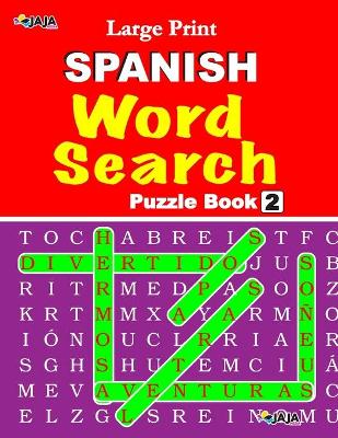 Book cover for Large Print SPANISH WORD SEARCH
