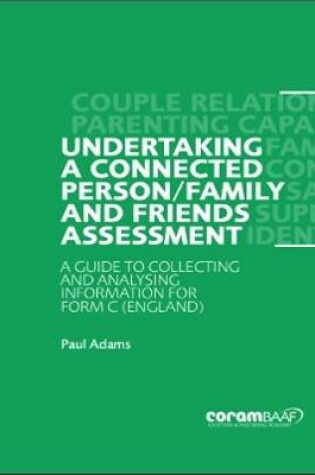 Cover of Undertaking a connected person / family and friends assessment