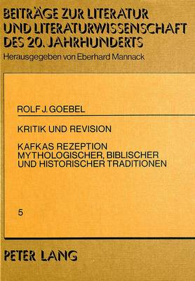 Book cover for Kritik Und Revision