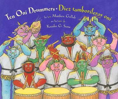 Book cover for Ten Oni Drummers / Diez Tamborileros Oni