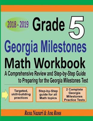 Book cover for Grade 5 Georgia Milestones Assessment System Mathematics Workbook 2018 - 2019