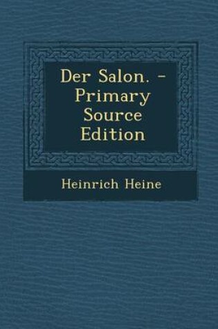 Cover of Der Salon. - Primary Source Edition