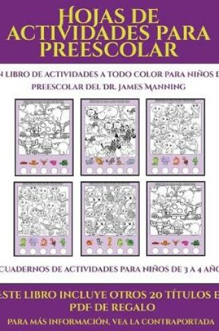 Cover of Cuadernos de actividades para niños de 3 a 4 años (Hojas de actividades para preescolar)