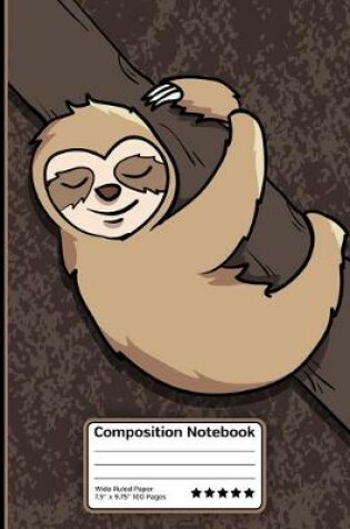 Cover of Lazy Sloth Composition Notebook