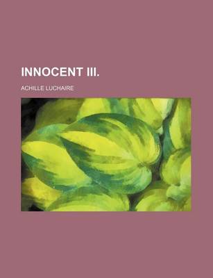 Book cover for Innocent III. (3)