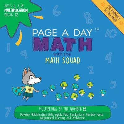 Book cover for Page a Day Math Multiplication Book 12