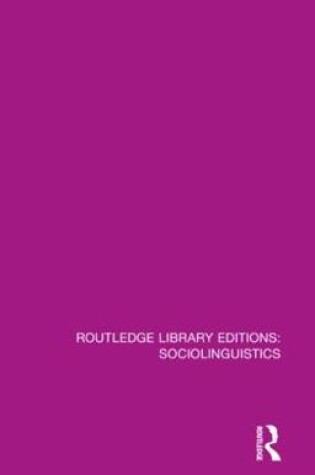 Cover of Sociolinguistics