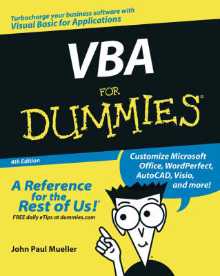 Book cover for VBA For Dummies