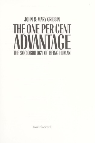 Cover of The One Percent Advantage