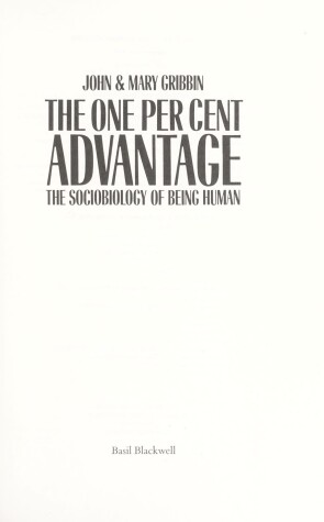 Book cover for The One Percent Advantage