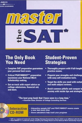 Cover of Master the Sat 2001 W/CD-Rom