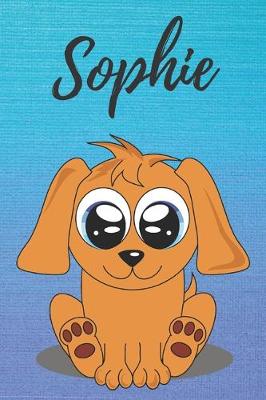 Book cover for Sophie dog coloring book / notebook / journal / diary