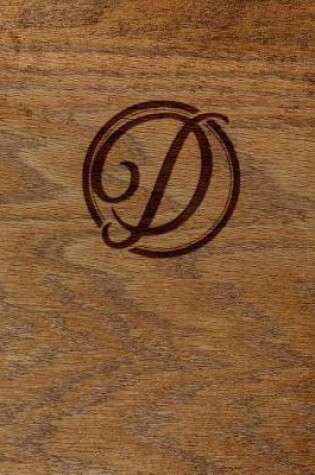 Cover of Wood Burned Monogram Creative Journal - D