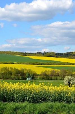 Book cover for Beautiful Yellow Landscape of Rapeseed Flowers Journal