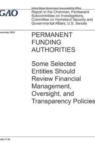 Cover of Permanent Funding Authorities
