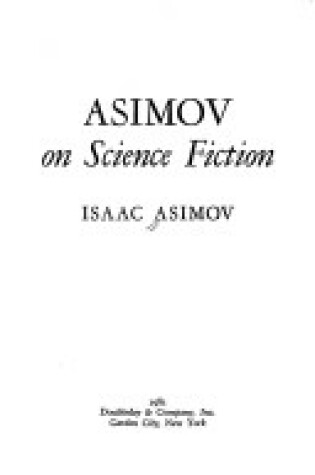 Cover of Asimov on Science Fiction